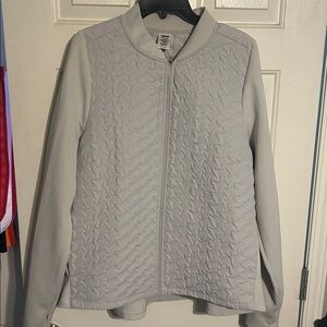Avia Light Gray Quilted Jacket